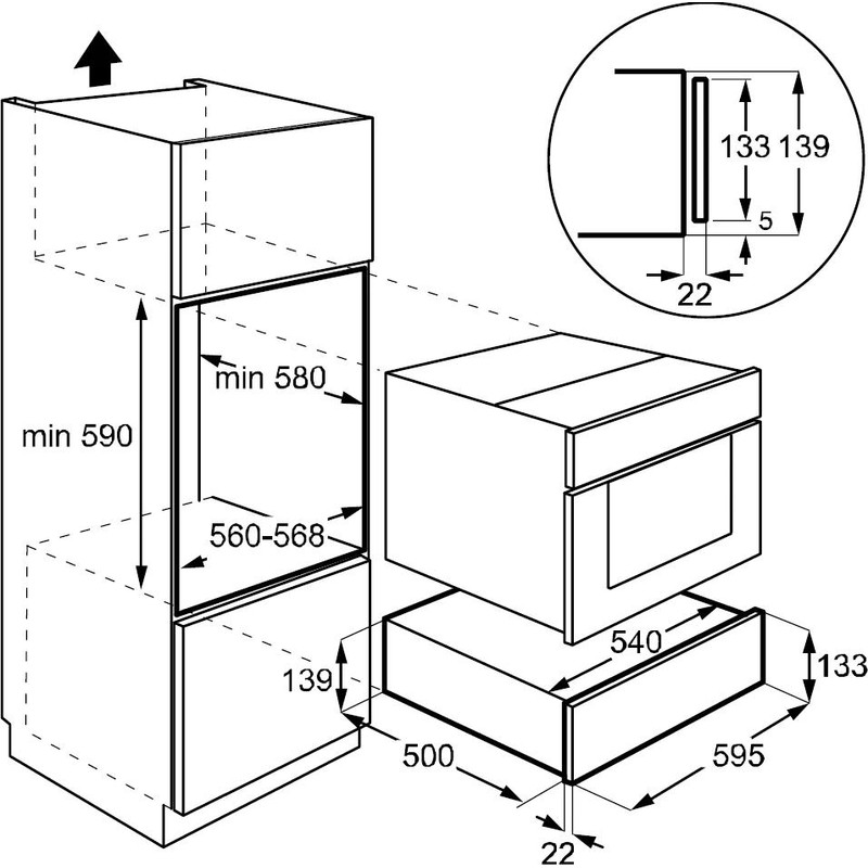 Шкаф для подогрева посуды De Dietrich DWD4810W - изображение 6